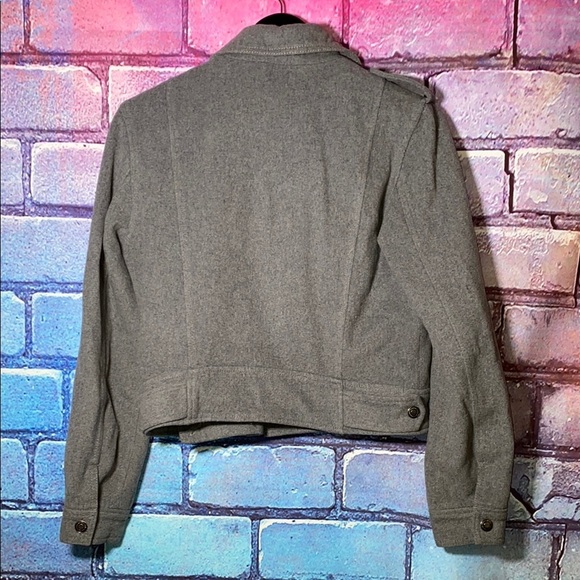 Aeropostale Women's Jacket Medium Gray Satin - Picture 3 of 7